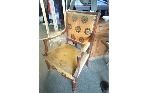 FAUTEUIL STYLE EMPIRE ACAJOU