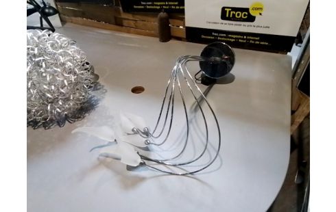 LUMINAIRE FLEURS TRANSPARENTES