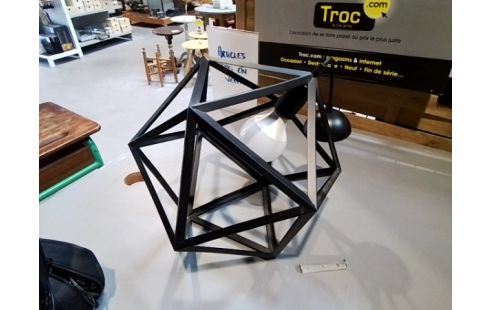 LUMINAIRE MODERNE NOIR HEXAGONALE