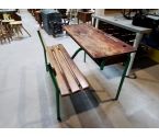 BANC ECOLIER PIEDS VERTS