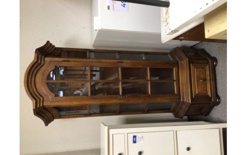 VITRINE CHENE 1 PORTE 1 TIROIR