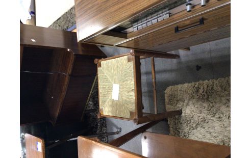 TABOURET CHENE PAILLAGE