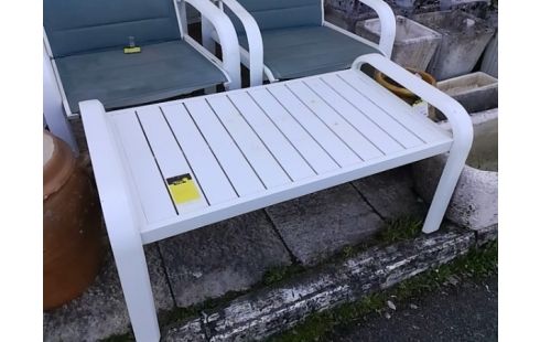 BANC EXTERIEUR METAL BLANC