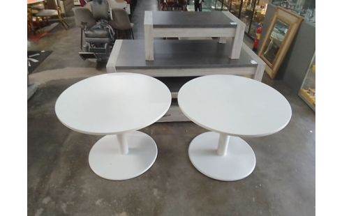 TABLE RONDE BLANCHE TBE L'UNITE