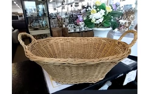 CORBEILLE Rotin 2 anses