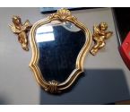 MIROIR CADRE DORÉ PM + 2 ANGES
