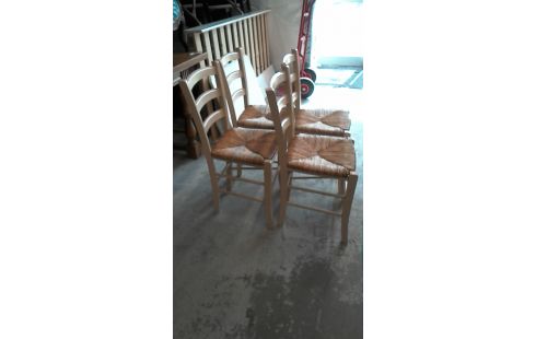 CHAISES LOT DE 4