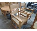 FAUTEUIL BOIS MASSIF ET PAILLE L'UNI
