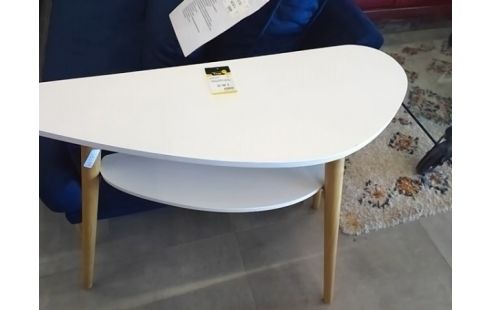 CONSOLE BLANCHE HARICOT 2 PLATEAUX ST SCANDINAVE