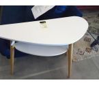 CONSOLE BLANCHE HARICOT 2 PLATEAUX ST SCANDINAVE