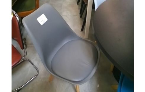 CHAISE ST SCANDINAVE GRISE FONCE