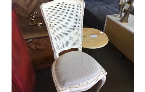 CHAISE CANNAGE BOIS BLANC