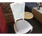 CHAISE CANNAGE BOIS BLANC