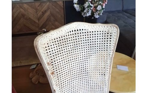 CHAISE CANNAGE BOIS BLANC