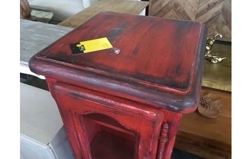 MEUBLE DE RANGEMENT TOURNANT 2P ROUGE