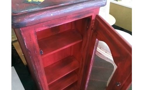 MEUBLE DE RANGEMENT TOURNANT 2P ROUGE