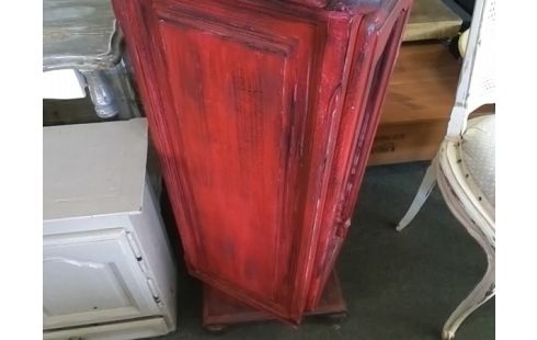 MEUBLE DE RANGEMENT TOURNANT 2P ROUGE