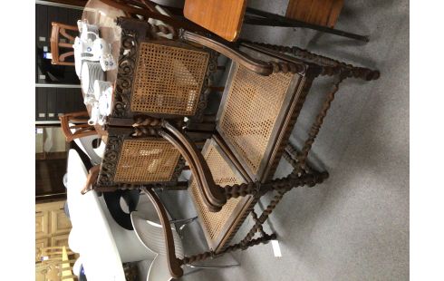 FAUTEUIL BOIS TOURNE CANNAGE LA PAIRE