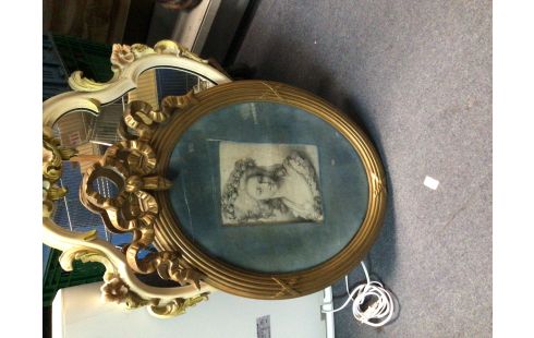 CADRE DORE STYLE EMPIRE + PORTRAIT M-A