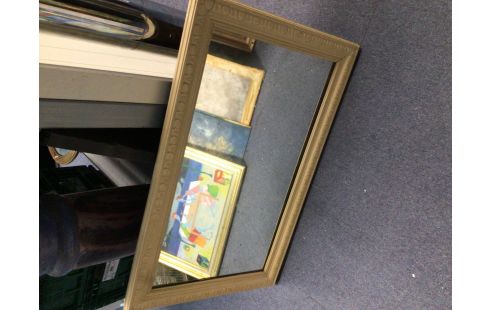 MIROIR PEINT BLANC CASSE