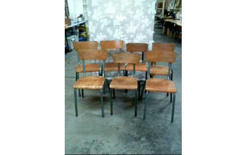 STUHL 70ER-STIL HOLZ METALLGEST.