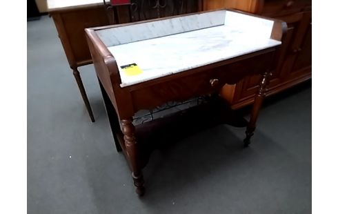 MEUBLE Toilette marbre bois 1tiroir