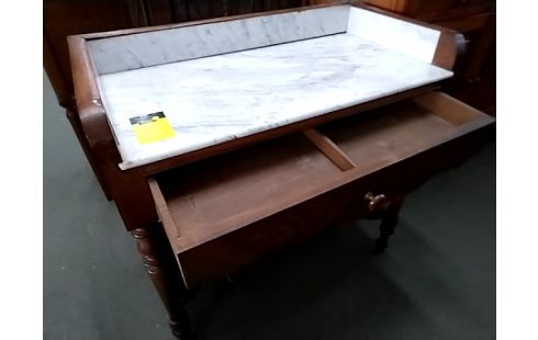 MEUBLE Toilette marbre bois 1tiroir