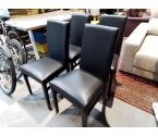 LOT DE 4 CHAISES NOIR
