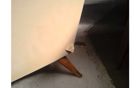 FAUTEUIL  LAAG VINTAGE SKAI