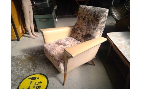 FAUTEUIL  LAAG VINTAGE SKAI