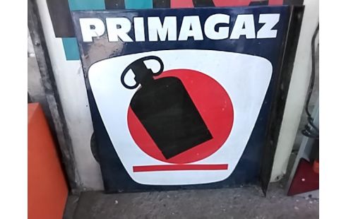 PLAQUE EMAILLEE PRIMAGAZ DOUBLE FACE