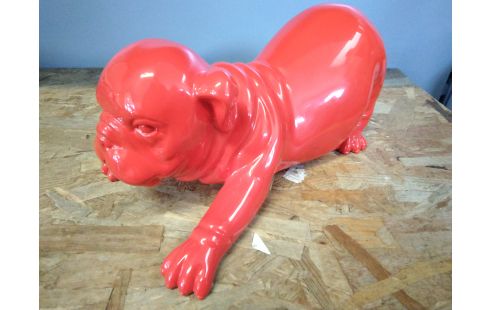 DECORATION CHIEN ROUGE