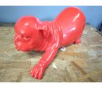 DECORATION CHIEN ROUGE