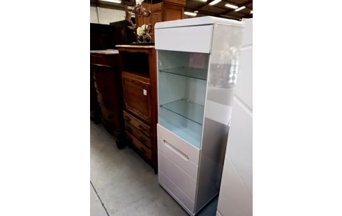 COLONNE VITRINE BLANCHE