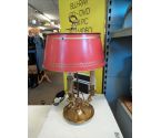 LAMPE BOUILLOTTE ABAT JOUR ROUGE