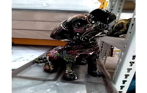 CHIEN ASSIS NOIR PM