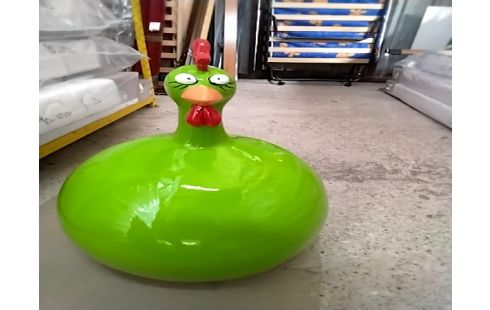 POULE RIGOLOTE VERTE GM