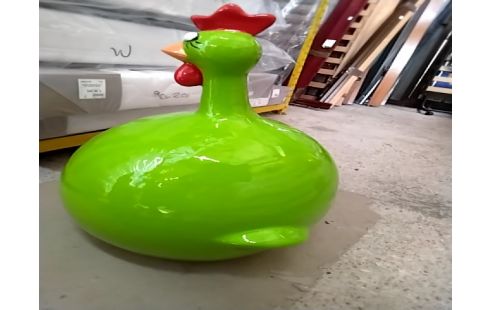 POULE RIGOLOTE VERTE GM