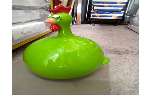 POULE RIGOLOTE VERTE GM