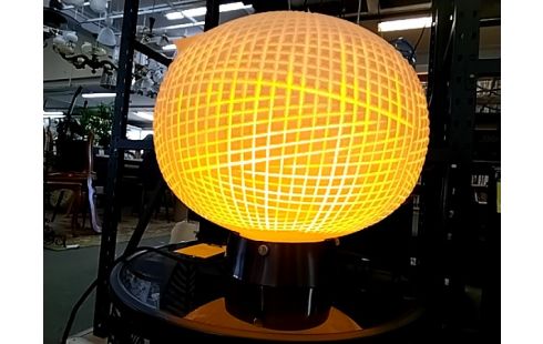 BOULE LAMPE TAILLÉE MAIN HABITAT PRIX ACHAT NEUF 495€