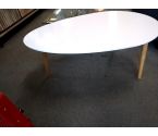 TABLE BASSE ovale blanche TABLE BASSE OVALE BLANCHE