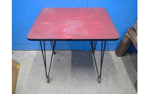 TV-TAFEL VINTAGE, ROOD