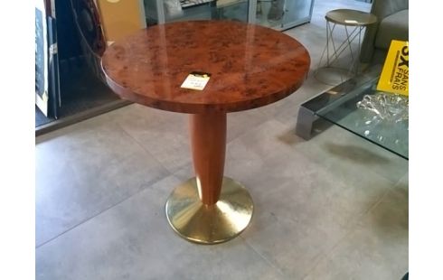 TABLE RONDE PIED CENTRAL DORE ST ANNEE 30