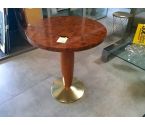 TABLE RONDE PIED CENTRAL DORE ST ANNEE 30
