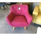 FAUTEUIL TISSU ROUGE