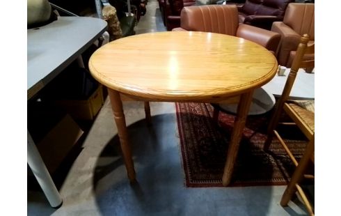 TABLE RONDE PIN ALLONGE PAPILLON