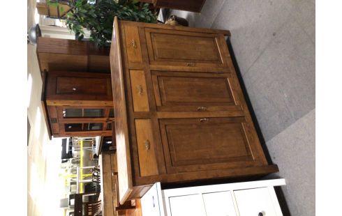 MEUBLE CHENE 3 PORTES 3 TIROIRS