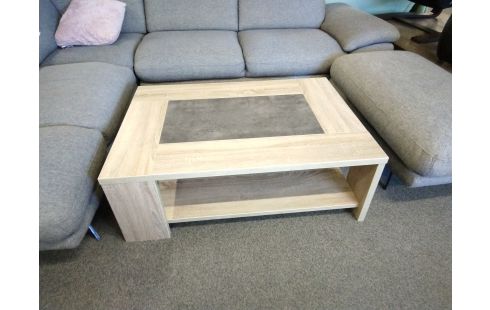 TABLE BASSE TEINTE CHENE ET ANTHRACITE