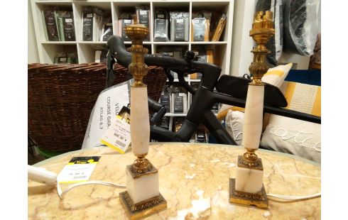PIED DE LAMPE MARBRE LA PAIRE
