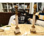 PIED DE LAMPE MARBRE LA PAIRE